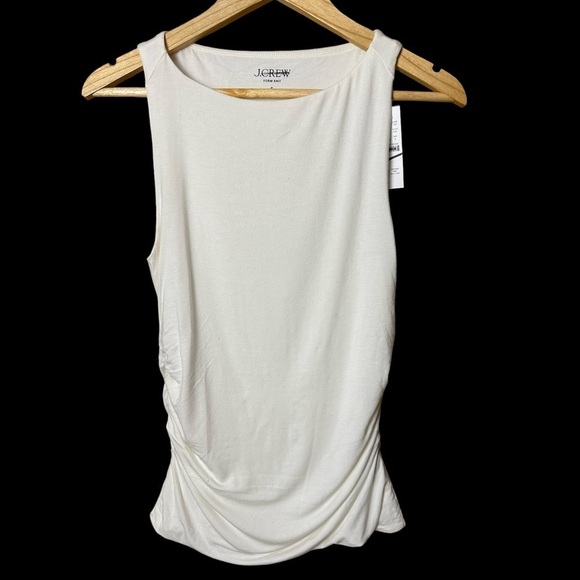 J Crew Form Knit Shell Tank Top Ivory Small NWT - Picture 4 of 9